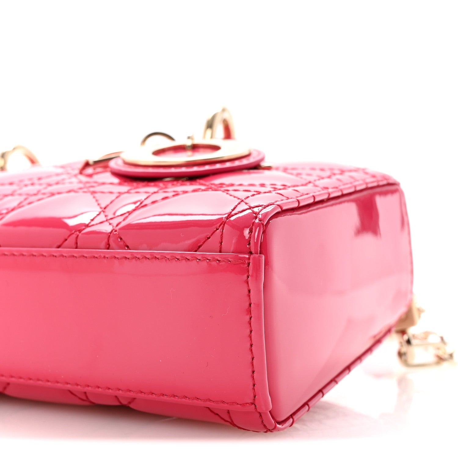 Christian Dior Patent Cannage Small Lady D-Joy Mexican Red 9 of 9