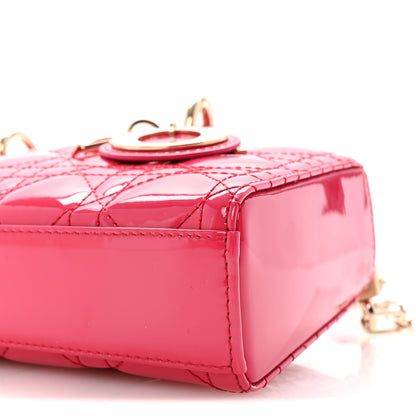 Christian Dior Patent Cannage Small Lady D-Joy Mexican Red 9 of 9