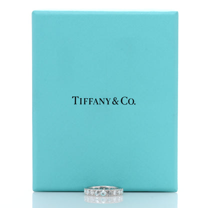 Tiffany 18K White Gold Diamond Metro Rose Cut Eternity Band Ring 53 6.25 5 of 5