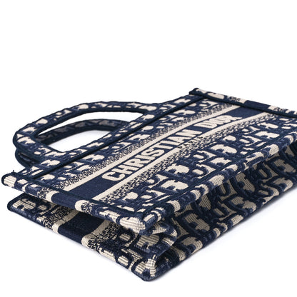 Christian Dior Oblique Mini Book Tote Blue Multicolor 10 of 11
