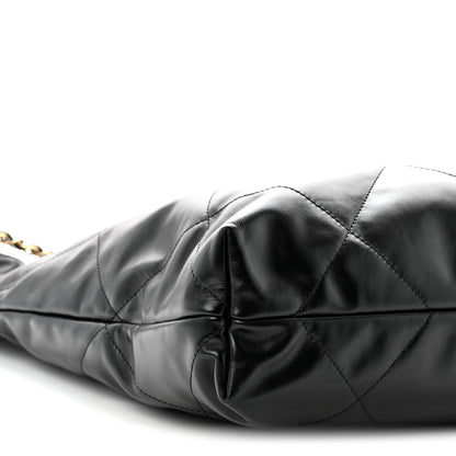 Chanel Shiny Calfskin Quilted Chanel 22 Black 10 of 12
