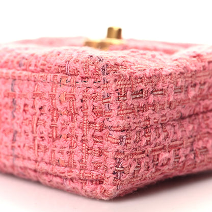 Chanel Tweed Quilted Mini Nano Kelly Shopper Pink 10 of 11