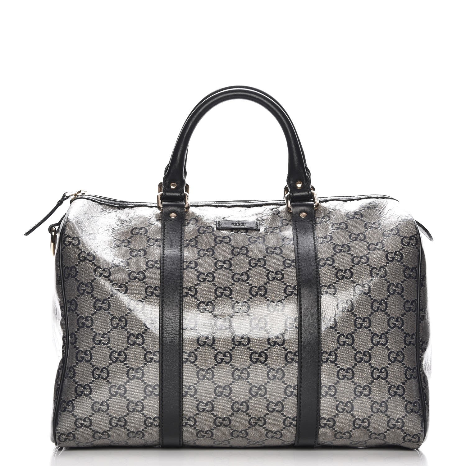 Gucci Crystal Monogram Medium Joy Boston Black 1 of 7