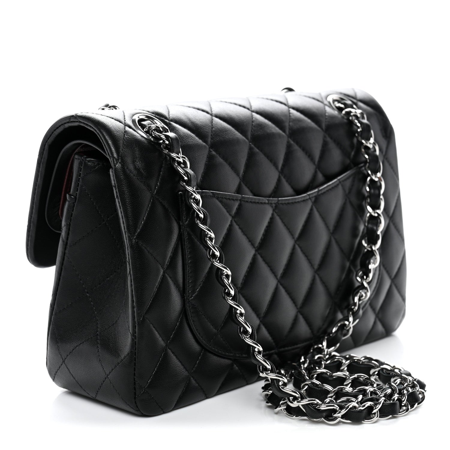 Chanel Lambskin Quilted Small Double Flap Black 3 of 12