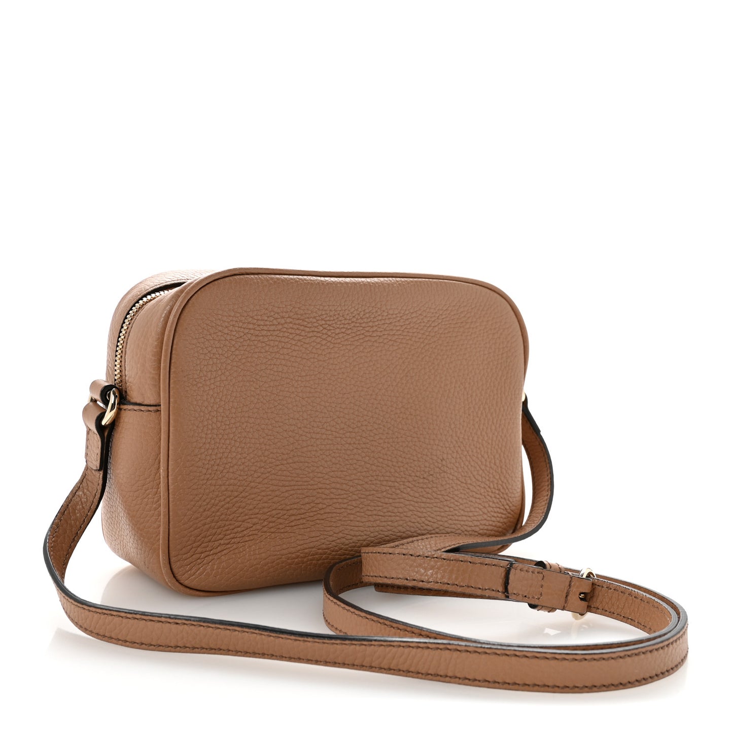 Pebbled Calfskin Small Soho Disco Bag Camelia Camelia