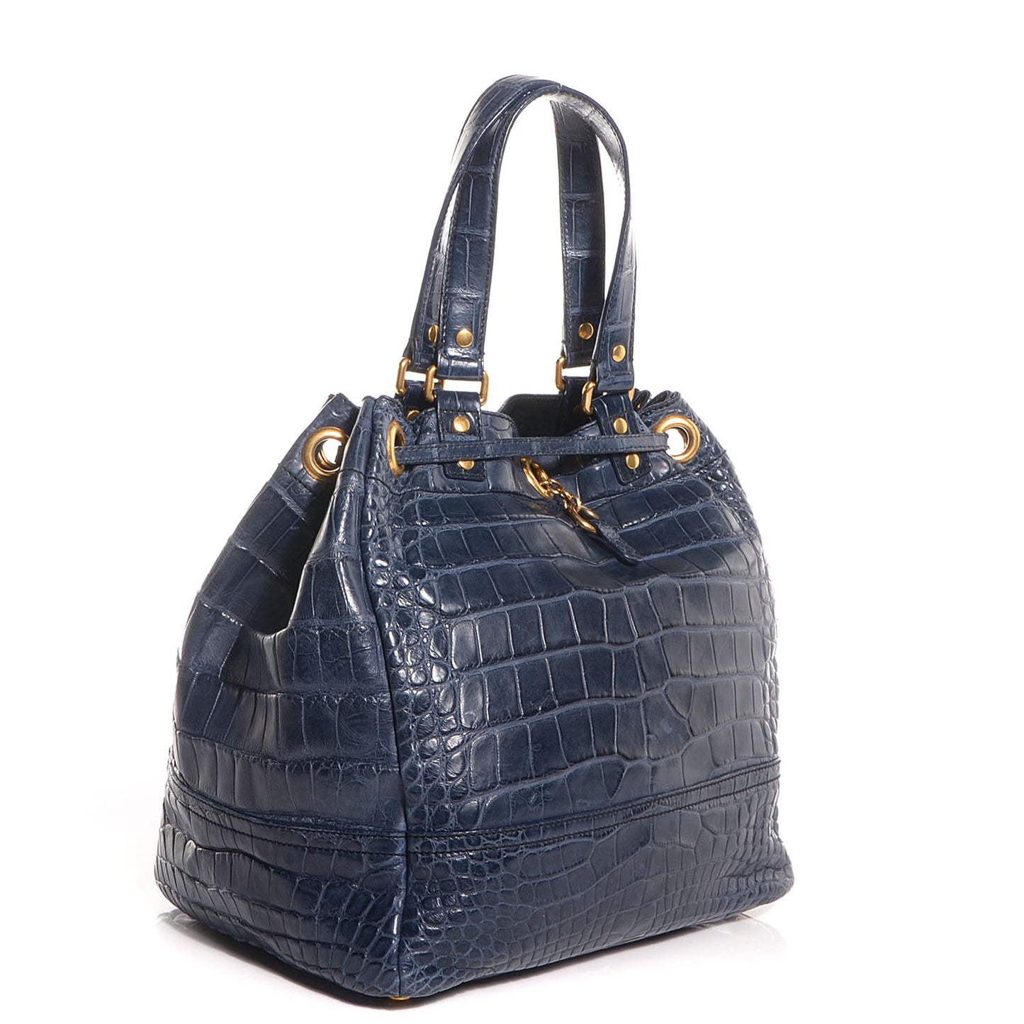 Alligator Overseas Faubourg Tote Blue