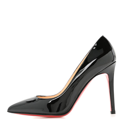 Christian Louboutin Patent Pigalle Follies 100 Pumps 36 Black 1 of 8