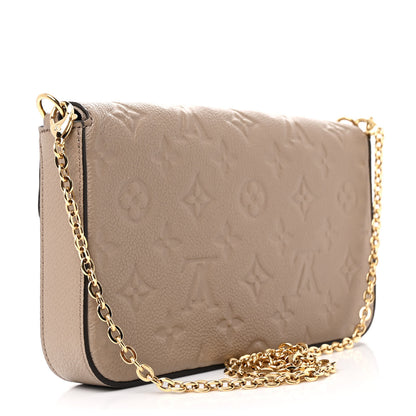 Louis Vuitton Empreinte Pochette Felicie Chain Wallet Tourterelle 4 of 13