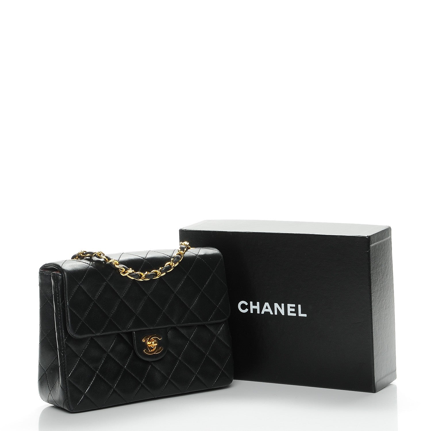 Chanel Lambskin Quilted Small Single Flap Black 9 of 9