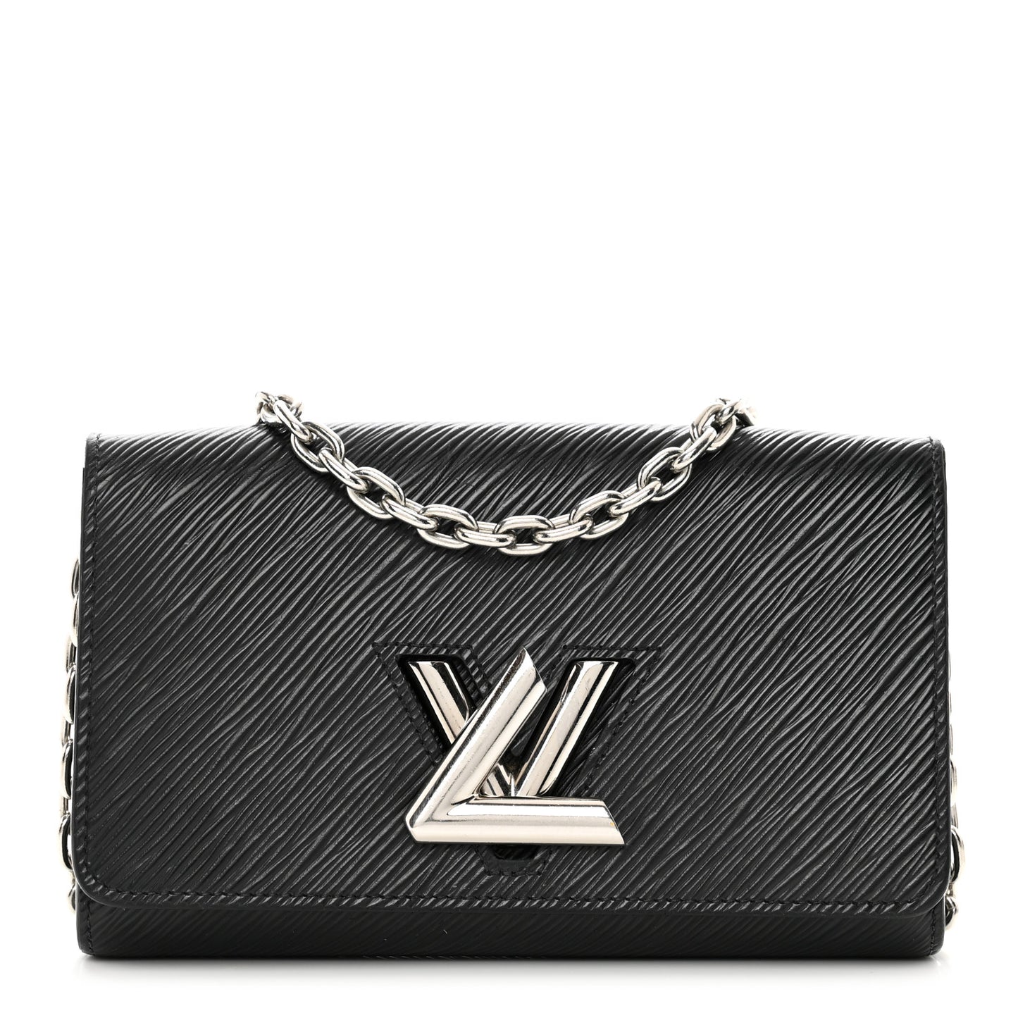 Epi Twist Chain Wallet Black