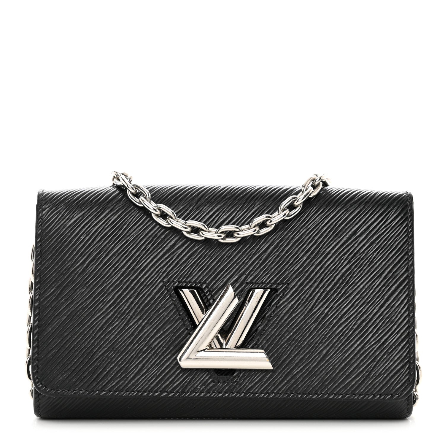 Louis Vuitton Epi Twist Chain Wallet Black 1 of 9