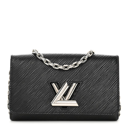 Louis Vuitton Epi Twist Chain Wallet Black 1 of 9