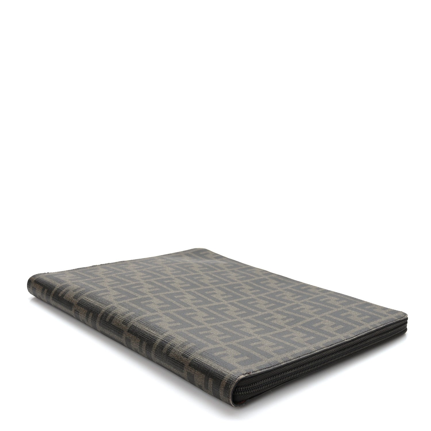Fendi Zucca Spalmati Zip Around Document Holder Tobacco 5 of 7