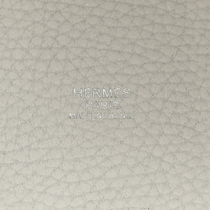 Hermes Taurillon Clemence Picotin Lock 18 PM White 6 of 10