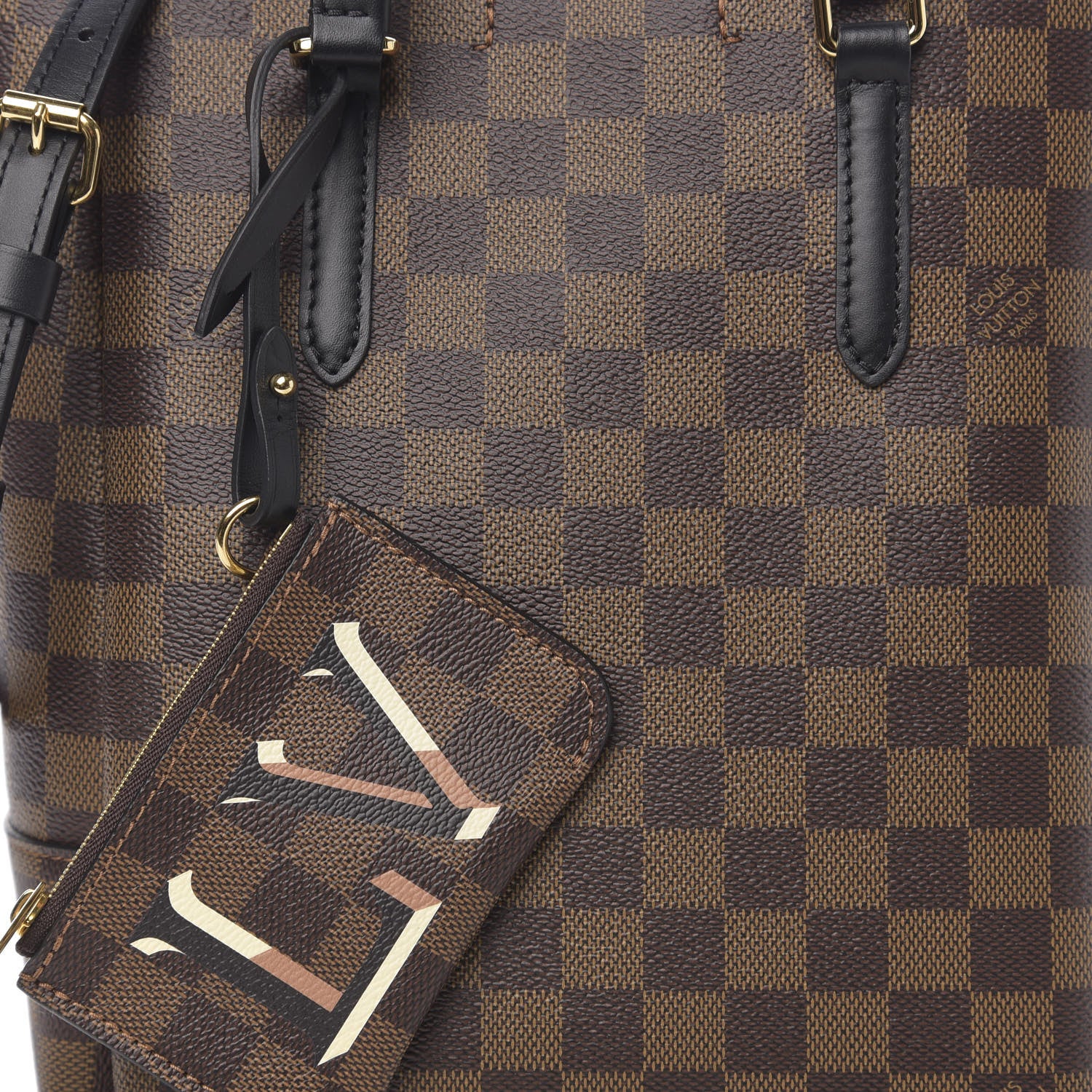 Louis Vuitton Damier Ebene Belmont PM Black 8 of 8