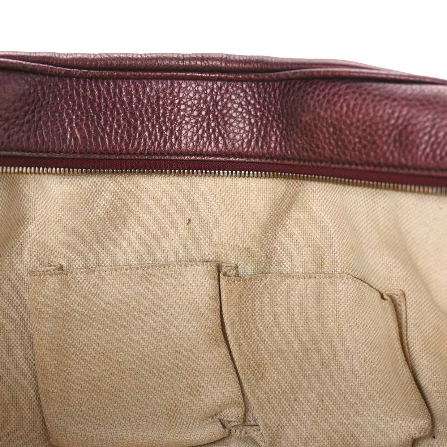 Metallic Cellarius Calfskin Medium Soho Bowler Classic Burgundy