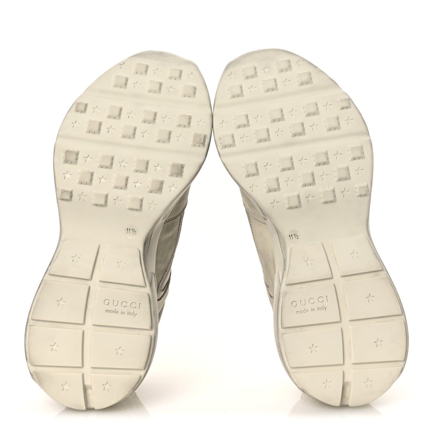 Soft Calfskin Mens Rhyton Sneakers 11.5 Ivory