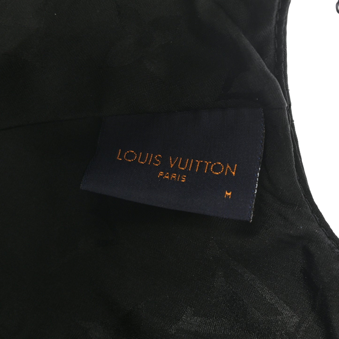 Polyester Silk Monogram LV Get Ready Cap M Black