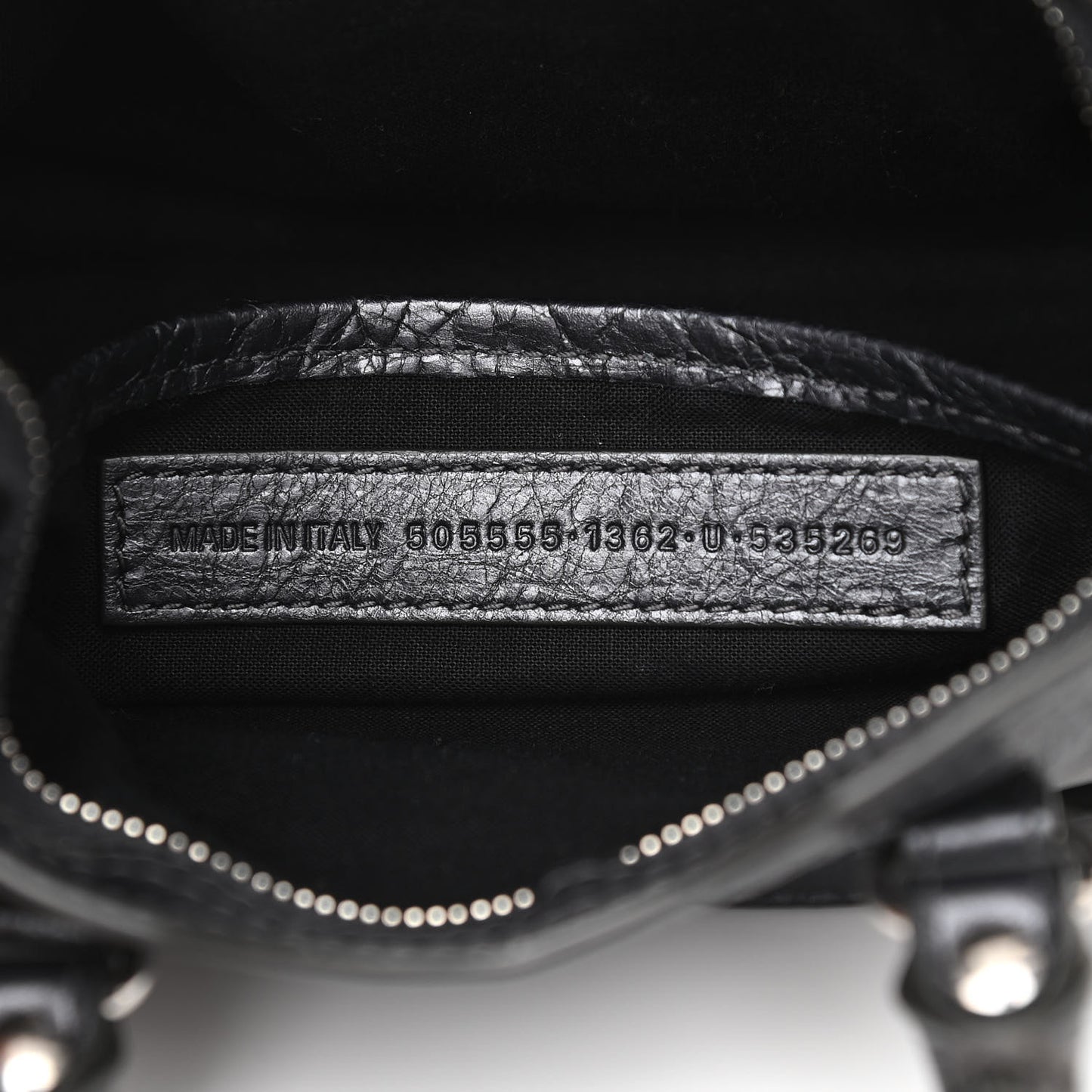 Agneau Classic Silver Hardware Nano City Anthracite