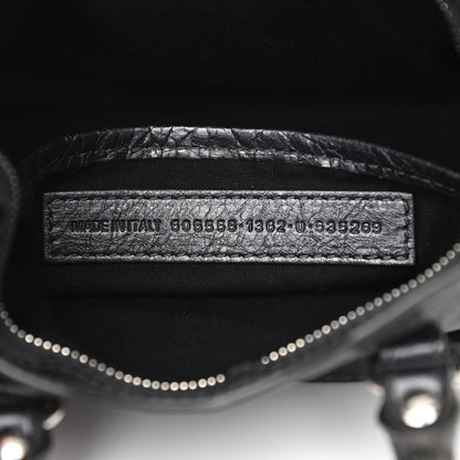 Balenciaga Agneau Classic Silver Hardware Nano City Anthracite 7 of 10