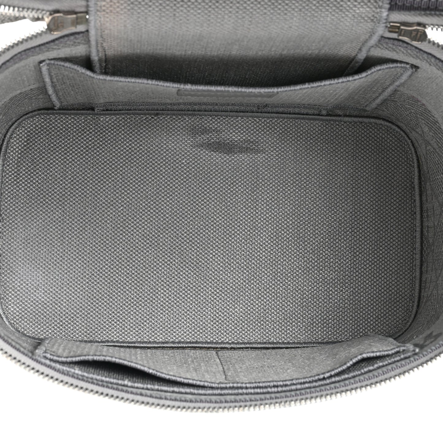 Canvas Embroidered Cannage Diortravel Vanity Case Grey