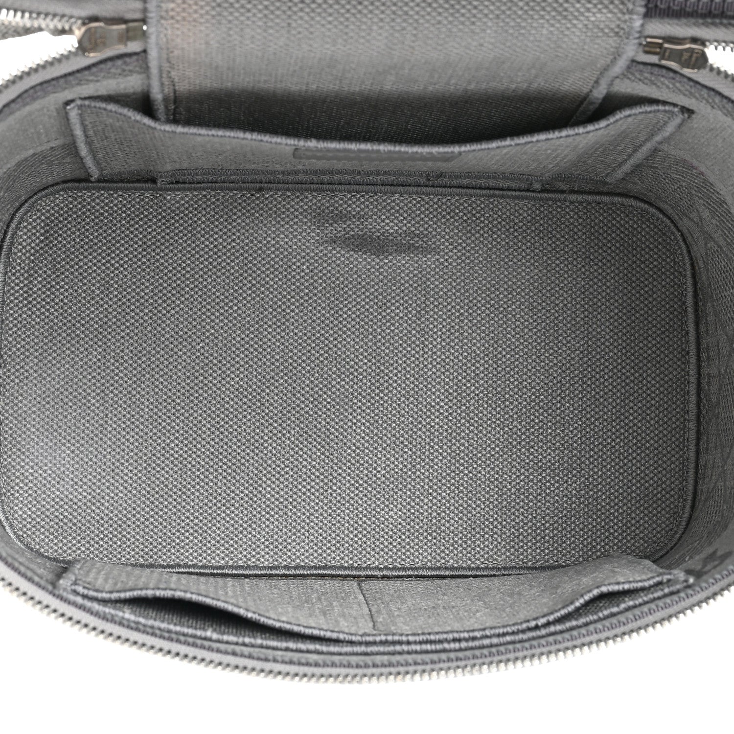 Christian Dior Canvas Embroidered Cannage Diortravel Vanity Case Grey 4 of 11