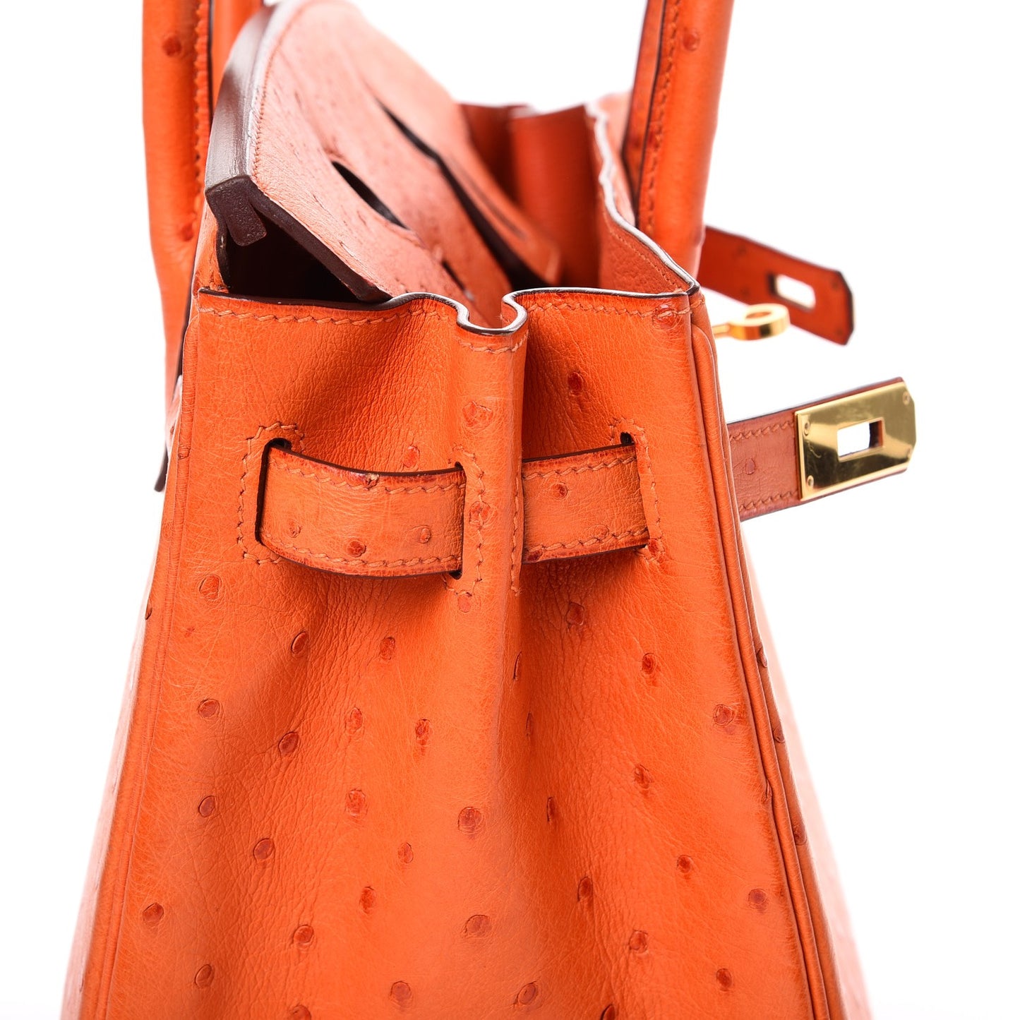 Ostrich Birkin 30 Orange