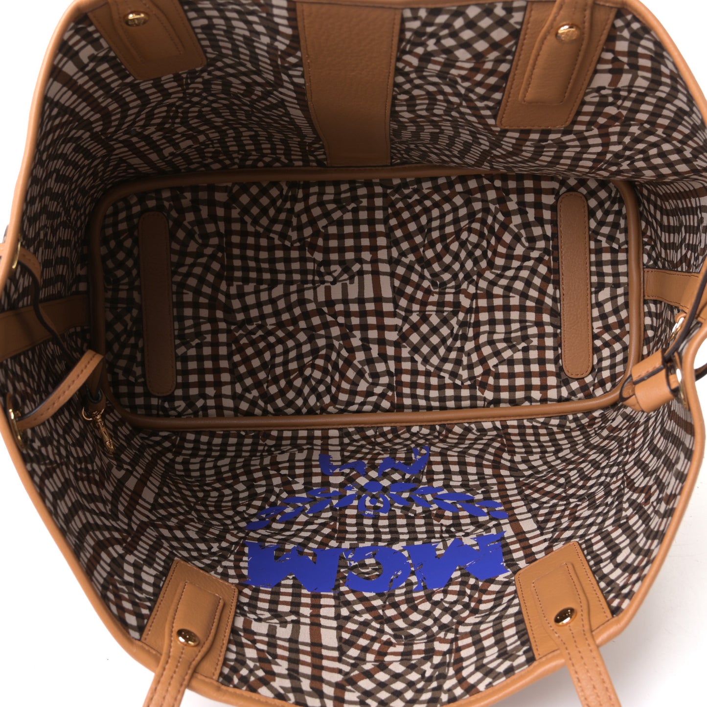 Visetos Medium Project Reversible Shopper Tote Cognac