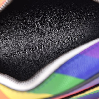 Balenciaga Smooth Calfskin Rainbow Logo XS Ville Camera Bag Multicolor 7 of 12