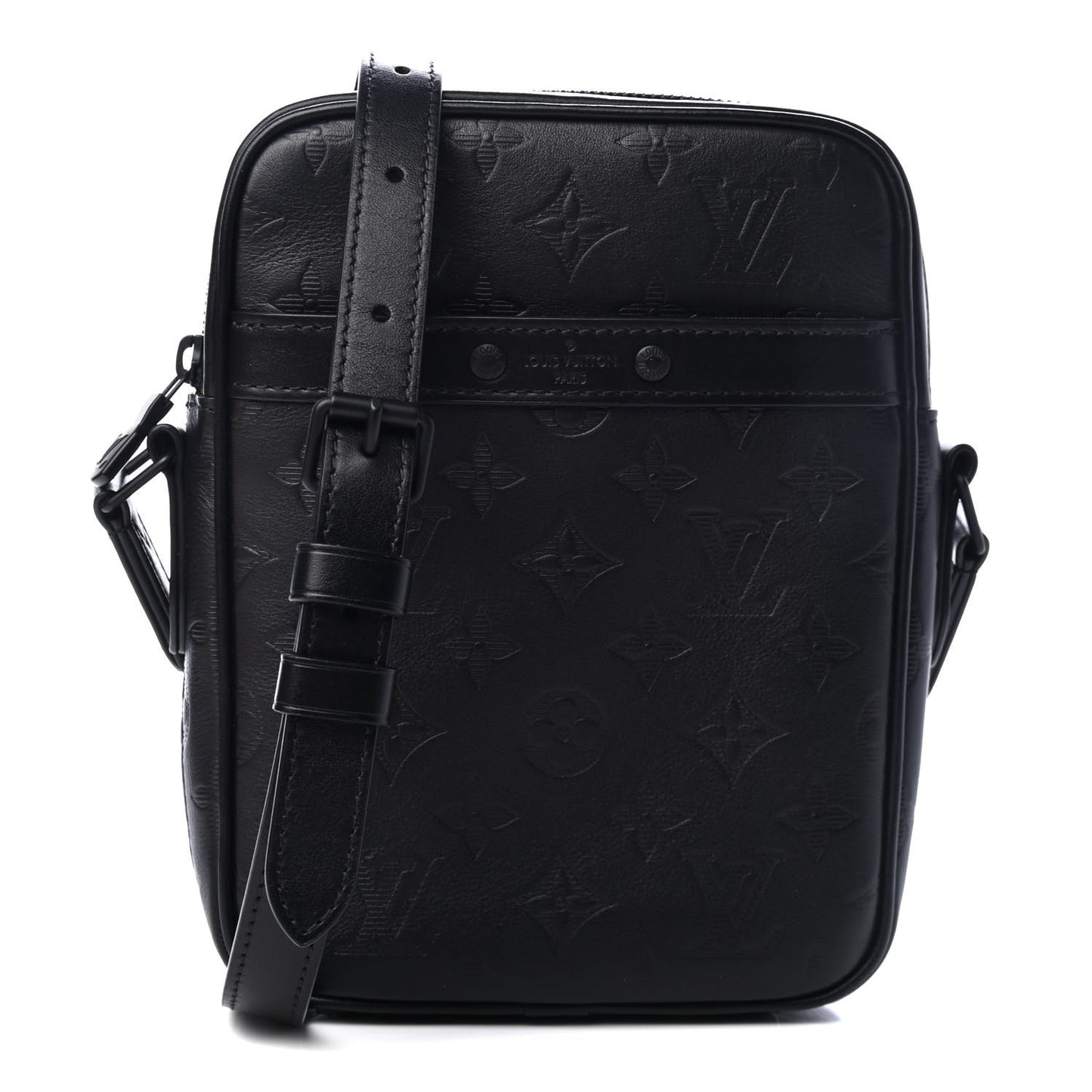 Calfskin Monogram Shadow Danube PM Black