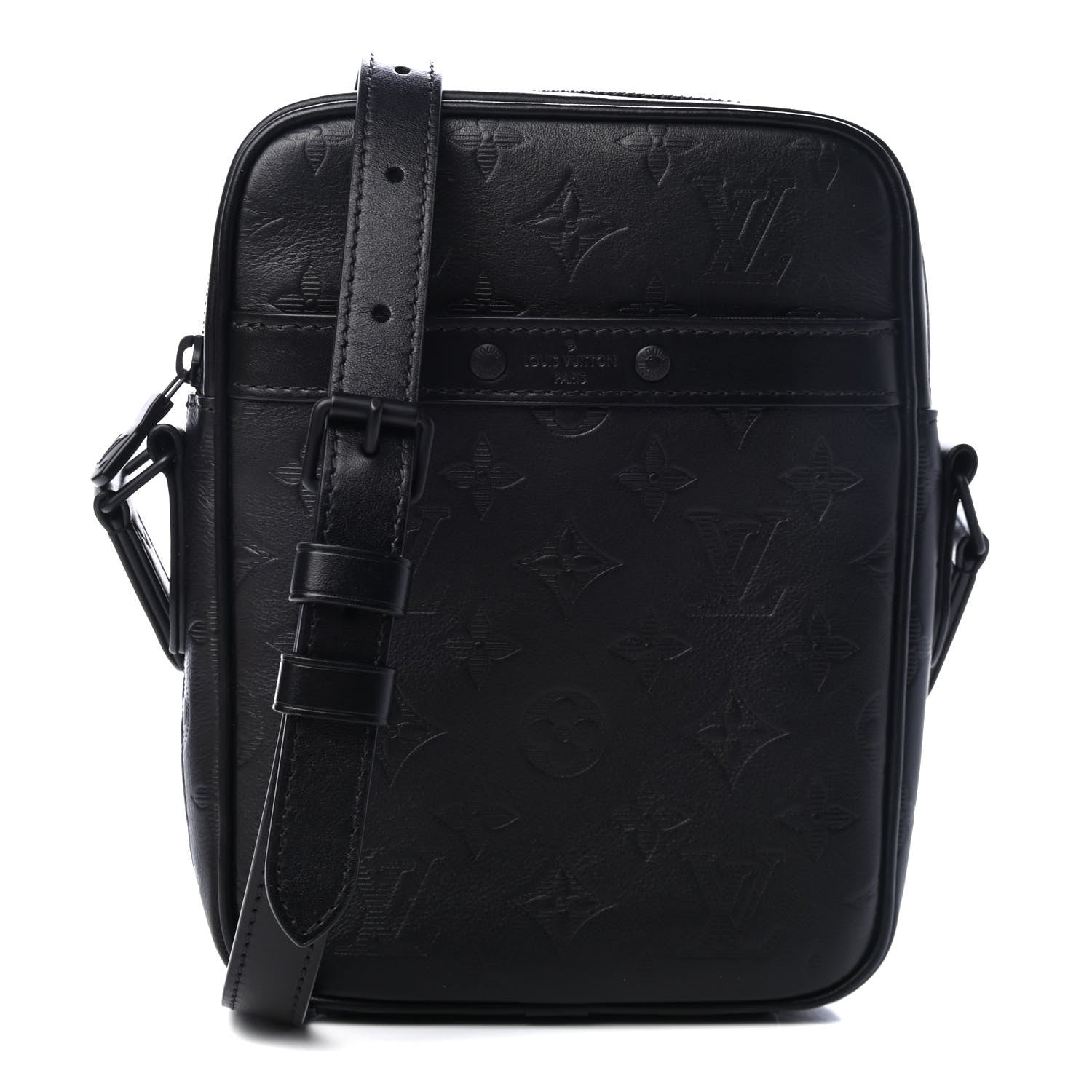Louis Vuitton Calfskin Monogram Shadow Danube PM Black 1 of 4
