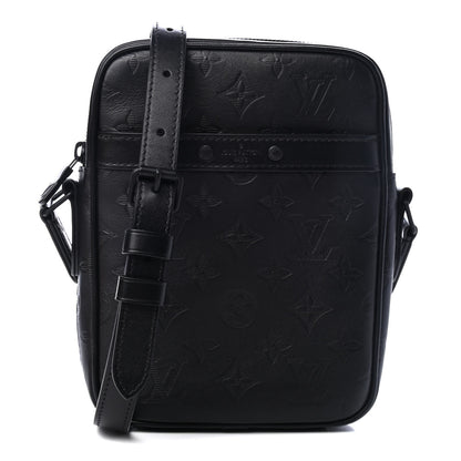 Louis Vuitton Calfskin Monogram Shadow Danube PM Black 1 of 4