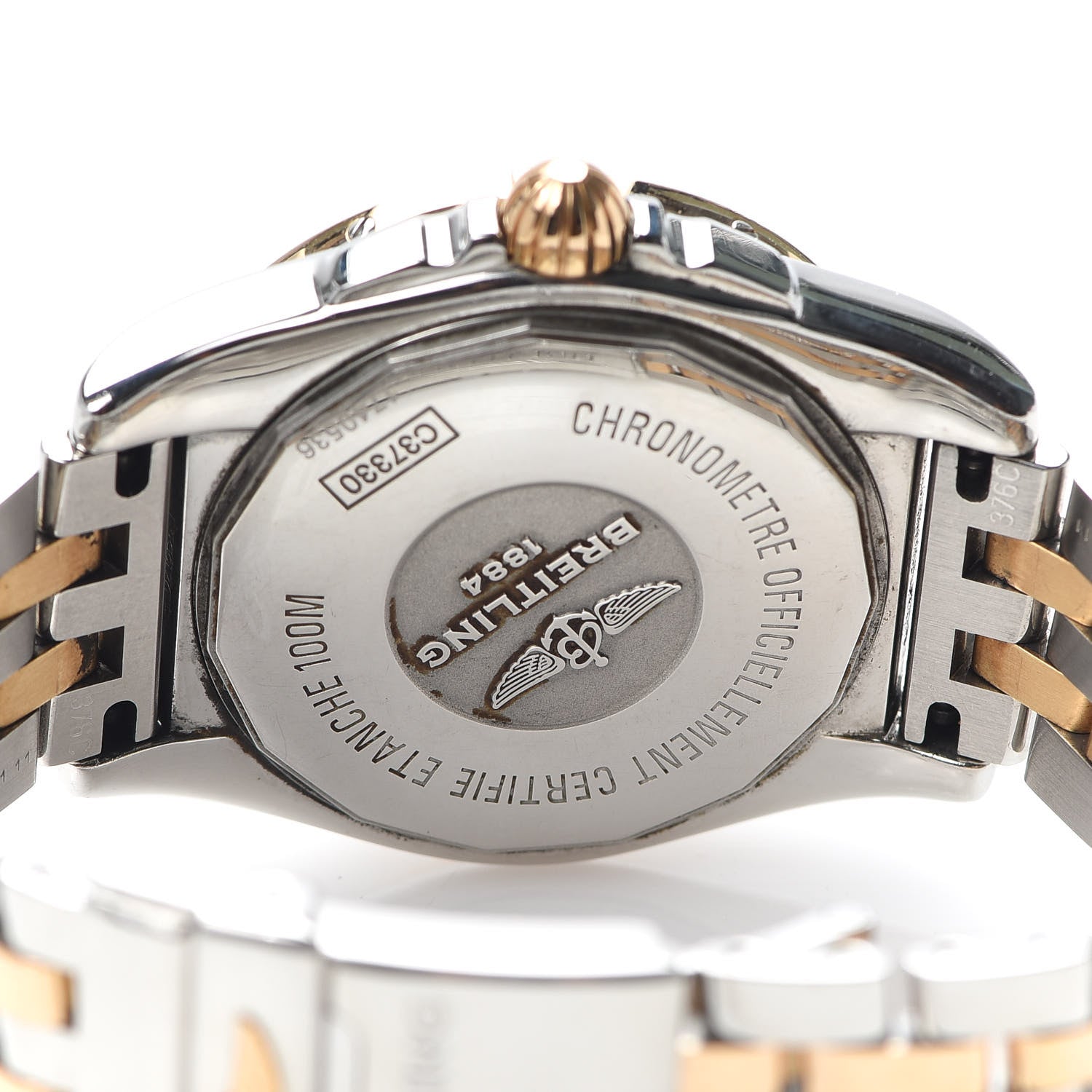 Breitling Stainless Steel 18K Rose Gold Diamond Mother of Pearl 36mm Galactic Automatic Watch C37330 4 of 6