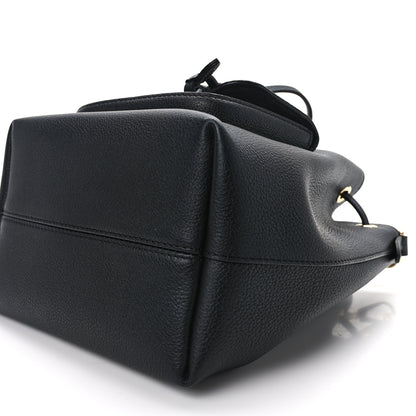 Louis Vuitton Calfskin Lockme Bucket MM Black 9 of 11