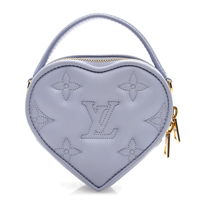 Louis Vuitton Calfskin Embroidered Monogram Pop My Heart Bag Pouch Lilac 1 of 7
