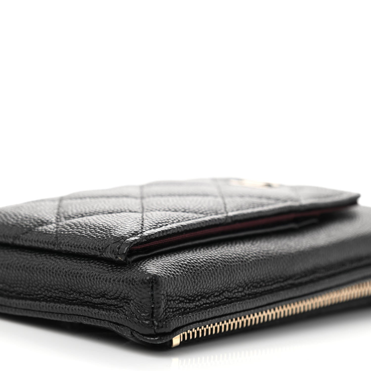 Chanel Caviar Quilted Zip Phone Case Black 12 of 13