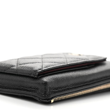 Chanel Caviar Quilted Zip Phone Case Black 12 of 13