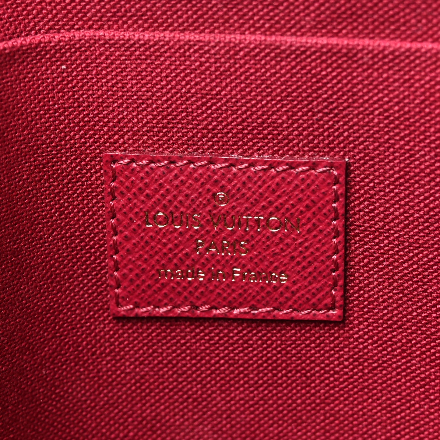 Monogram Pochette Felicie Chain Wallet Fuchsia