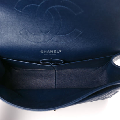 Chanel Caviar Quilted Jumbo Double Flap Navy Blue 5 of 9