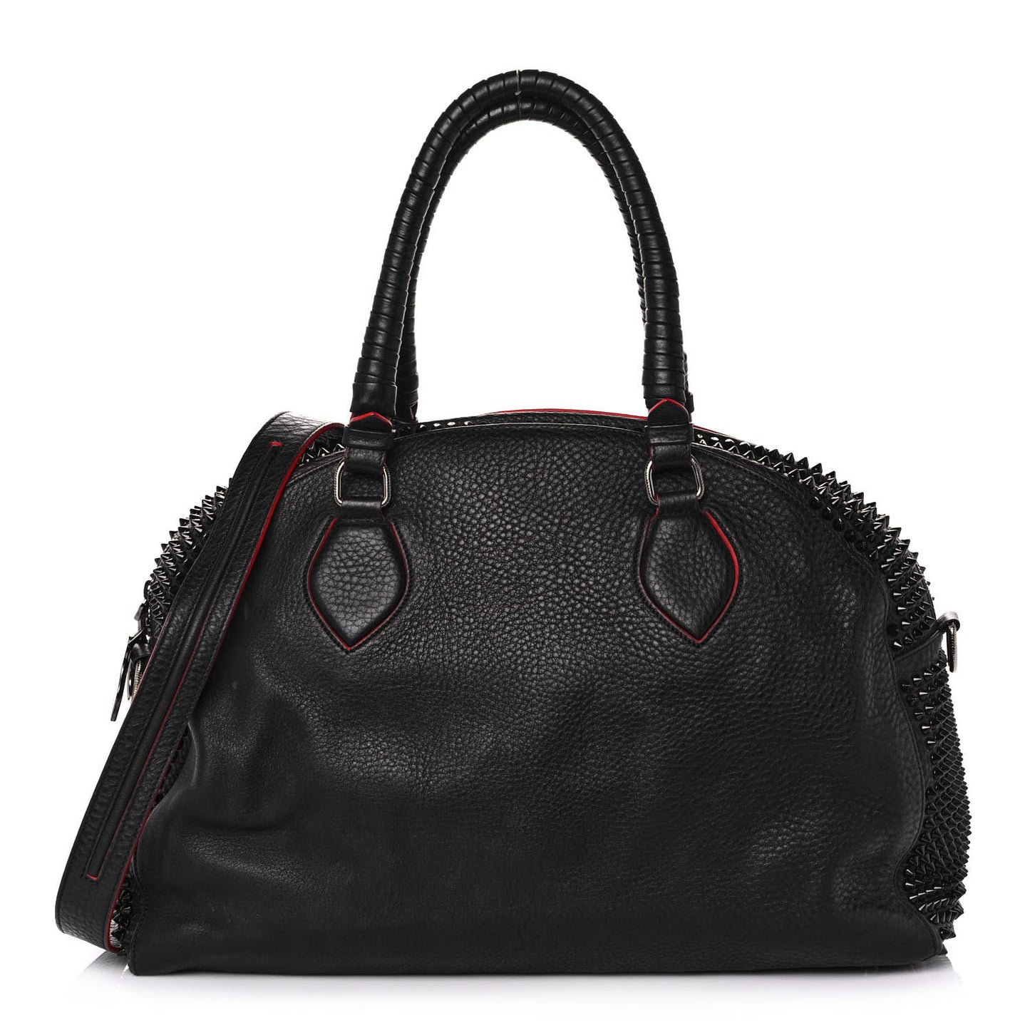 Calfskin Panettone Spiked Large Ranch Black