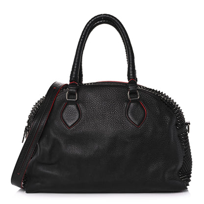 Christian Louboutin Calfskin Panettone Spiked Large Ranch Black 1 of 17