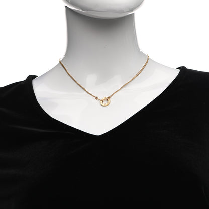 Cartier 18K Yellow Gold 2 Diamond LOVE Necklace 2 of 8