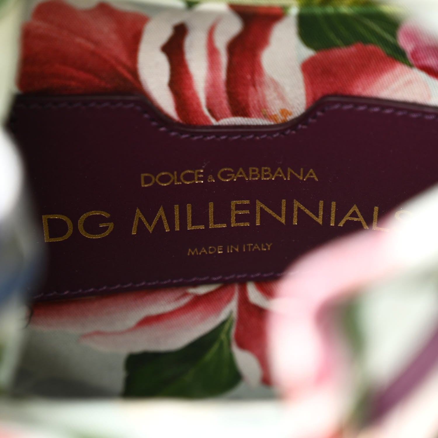 Dolce & Gabbana Wicker Canvas Floral Print Millennials Bucket Bag Multicolor 6 of 10