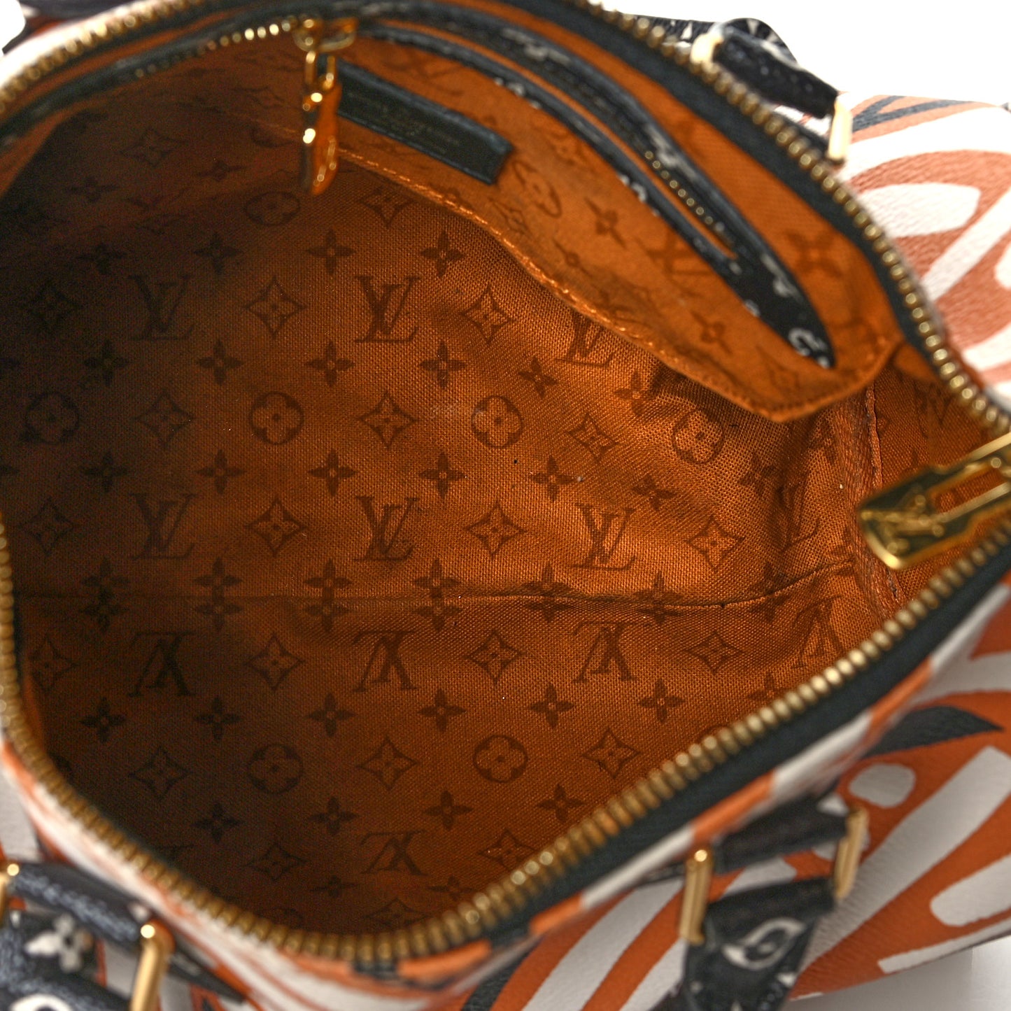 Monogram Giant Crafty Speedy Bandouliere 25 Creme Caramel