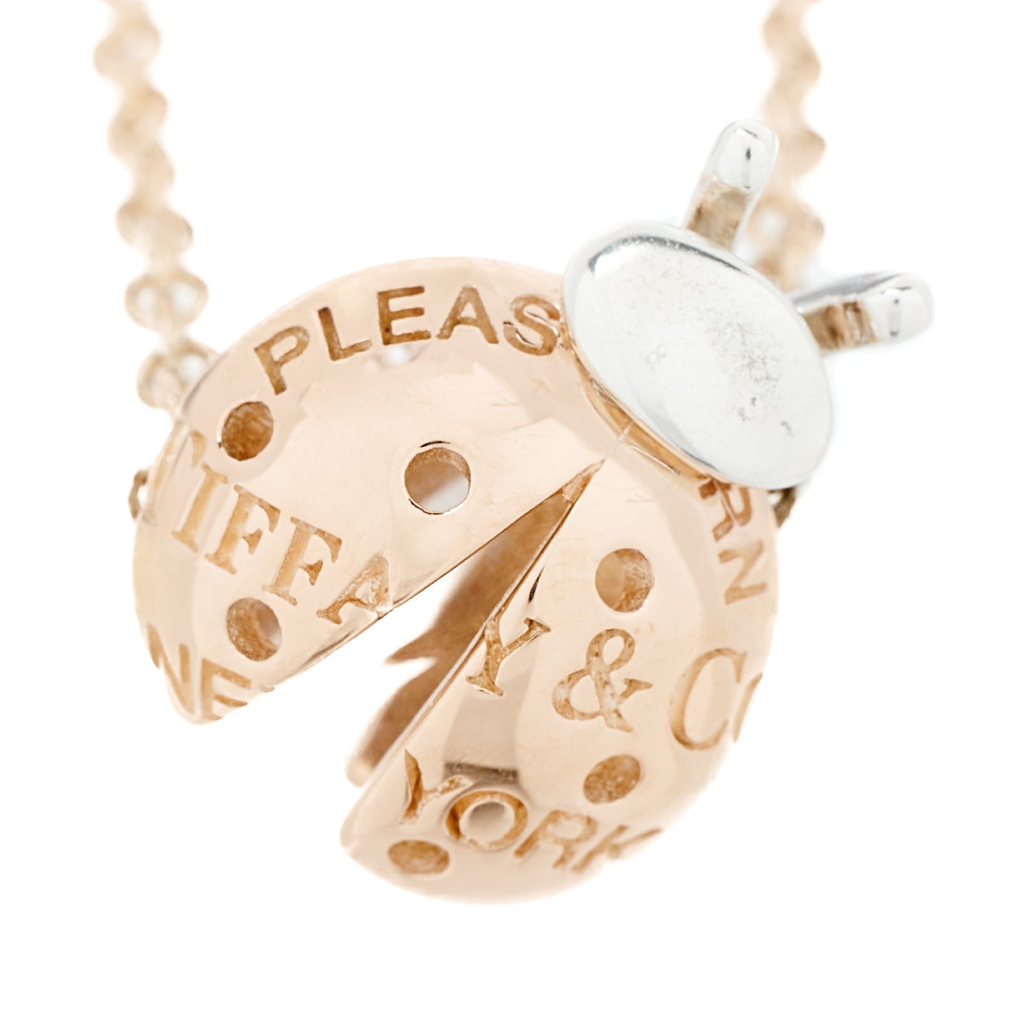 18K Rose Gold Sterling Silver Return to Tiffany Love Bugs Ladybug Bracelet