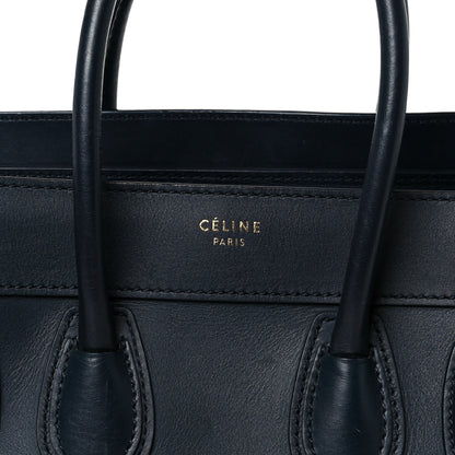 Celine Smooth Calfskin Micro Luggage Navy Blue 8 of 13