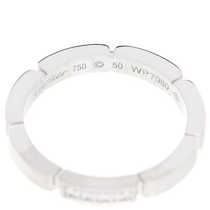 Cartier 18K White Gold Diamond Maillon Panthere Wedding Band Ring 50 5.25 4 of 4