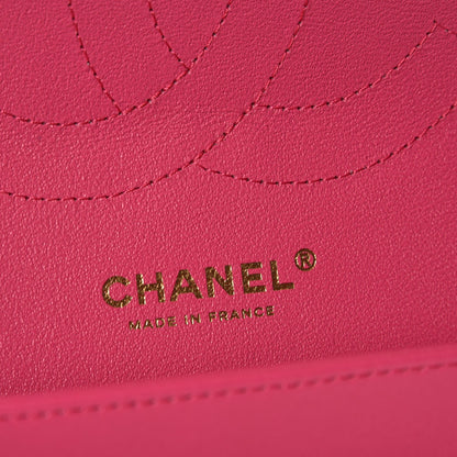 Chanel Lambskin Quilted Jumbo Double Flap Fuchsia 5 of 8
