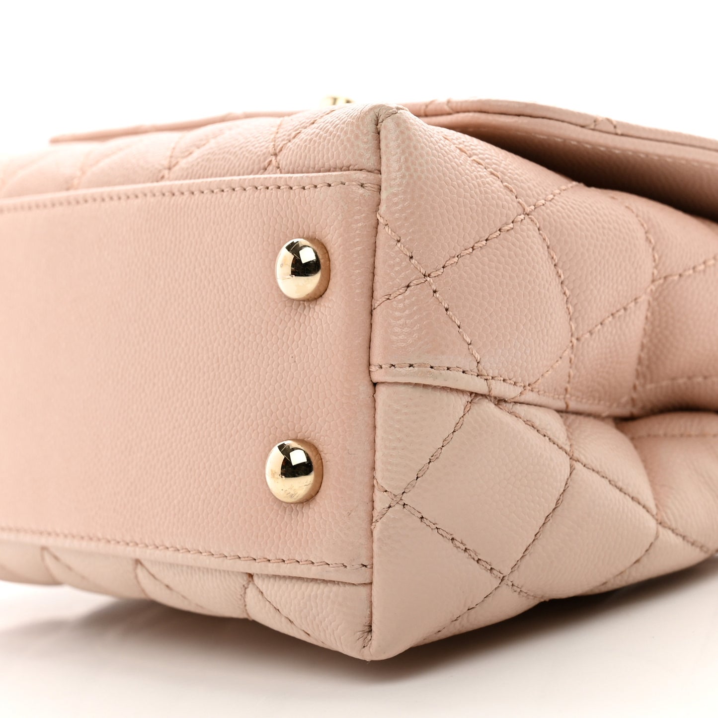 Caviar Quilted Extra Mini Coco Handle Flap Light Pink