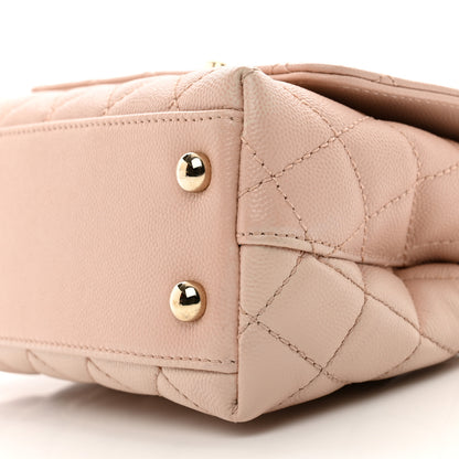 Chanel Caviar Quilted Extra Mini Coco Handle Flap Light Pink 10 of 13
